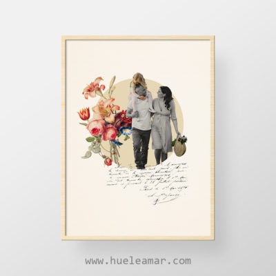 Collage PERSONALIZADO flores vintage 2